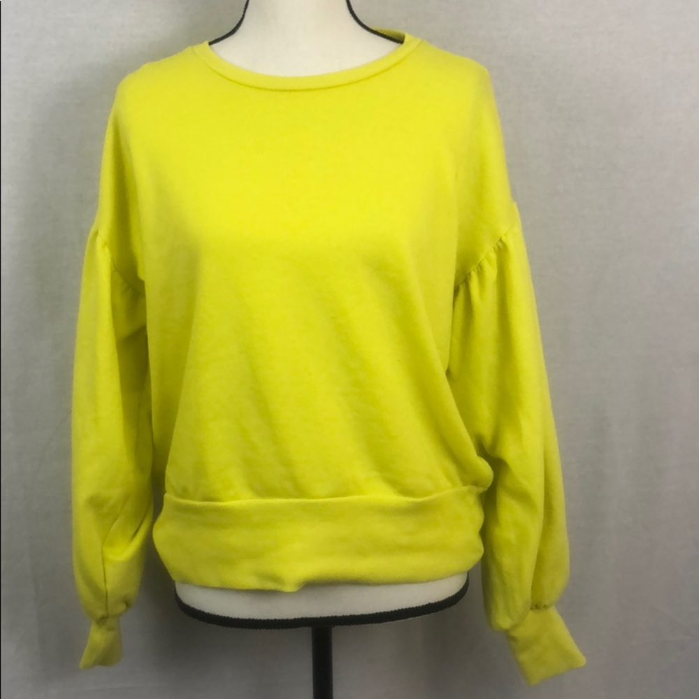 Romeo & Juliet Couture Neon Yellow Sweatshirt